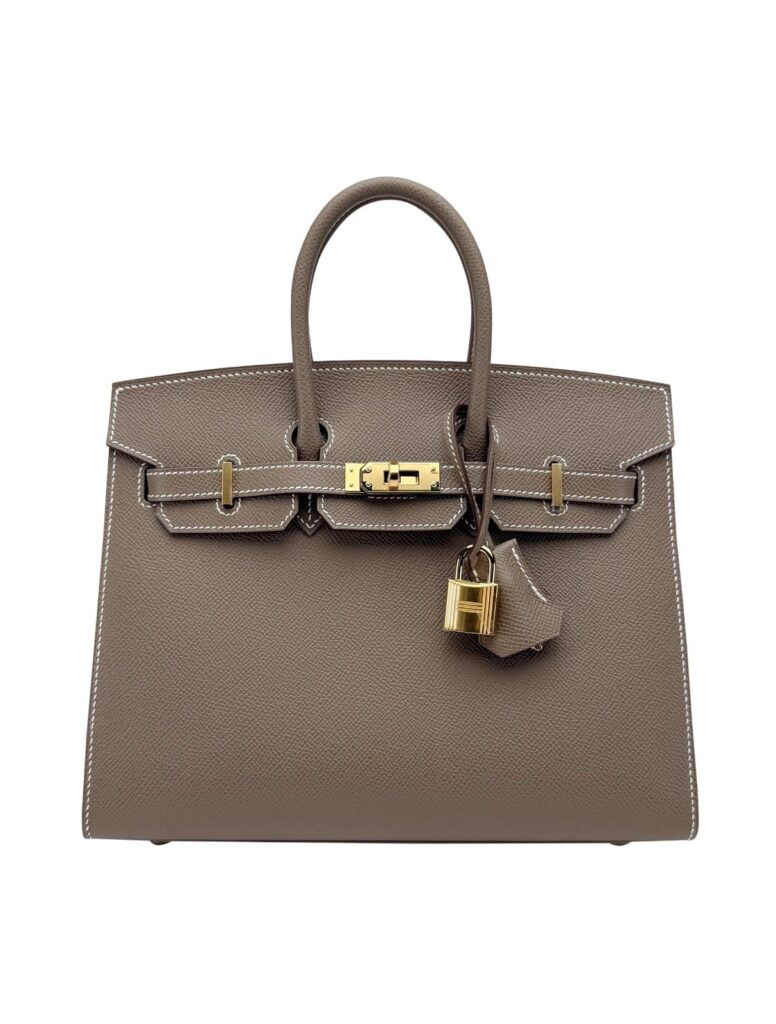 Hermes Birkin 25 Sellier Epsom Etoupe Gold Hardwre K Stamp 2025