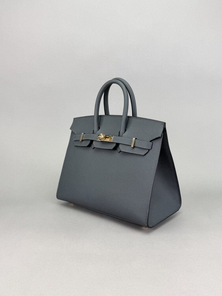 Hermes Birkin 25 Sellier Epsom Gris Misty Permabrass Gold Hardware K Stamp 2025