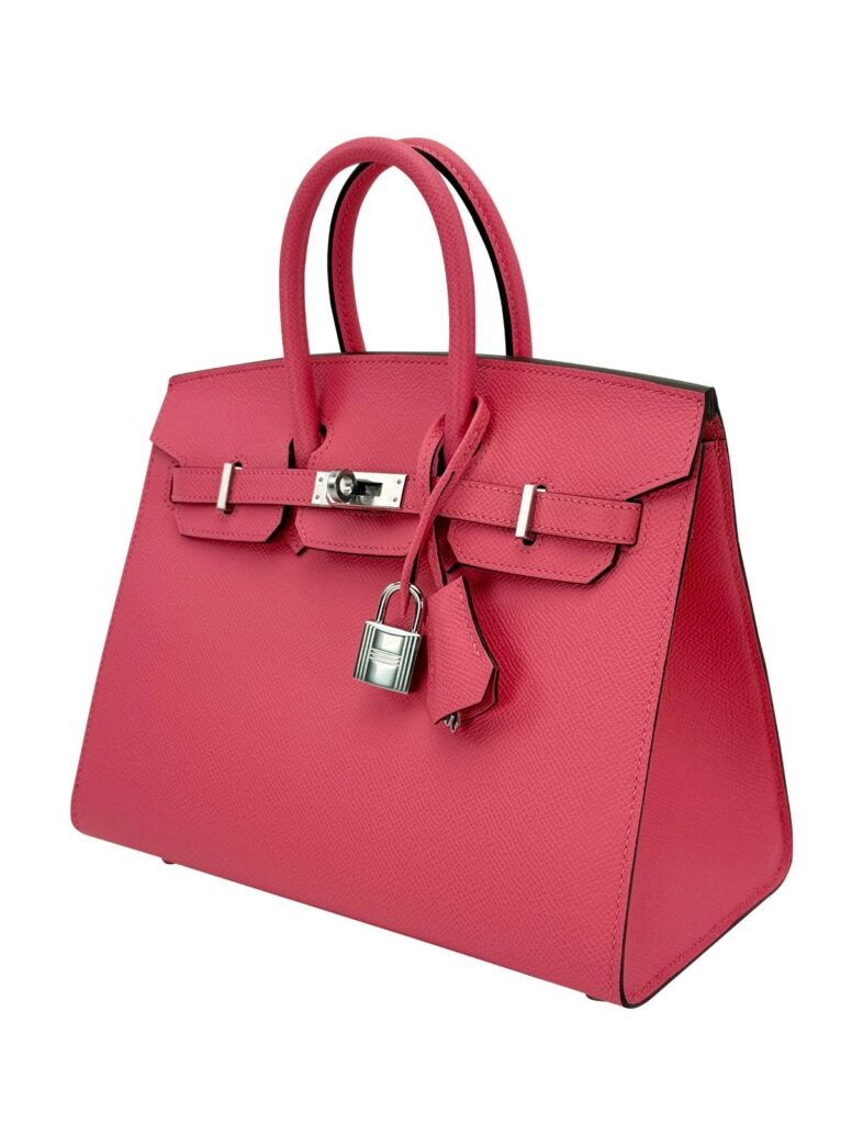 Hermes Birkin 25 Sellier Epsom Rose Azalee Palladium Hardware K Stamp 2025