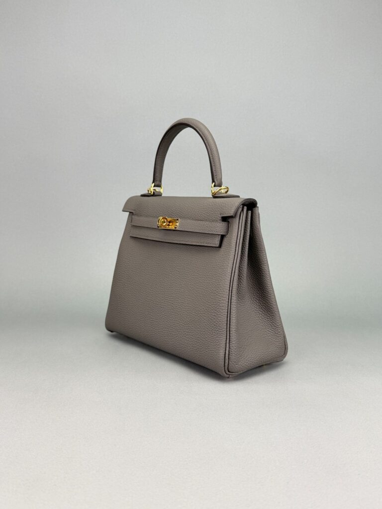 Hermes Kelly 25 Retourne Togo Gris Etain Gold Hardware K Stamp 2025