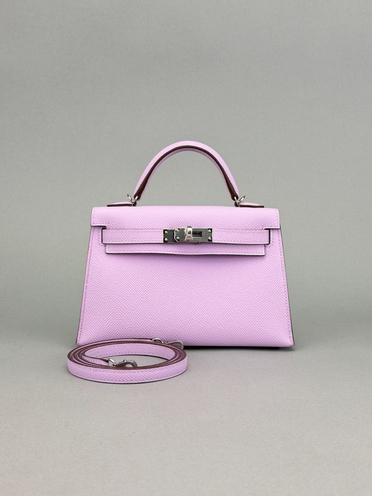 Hermes Mini Kelly 20 Sellier Epsom Guimauve Palladium Hardware K Stamp 2026
