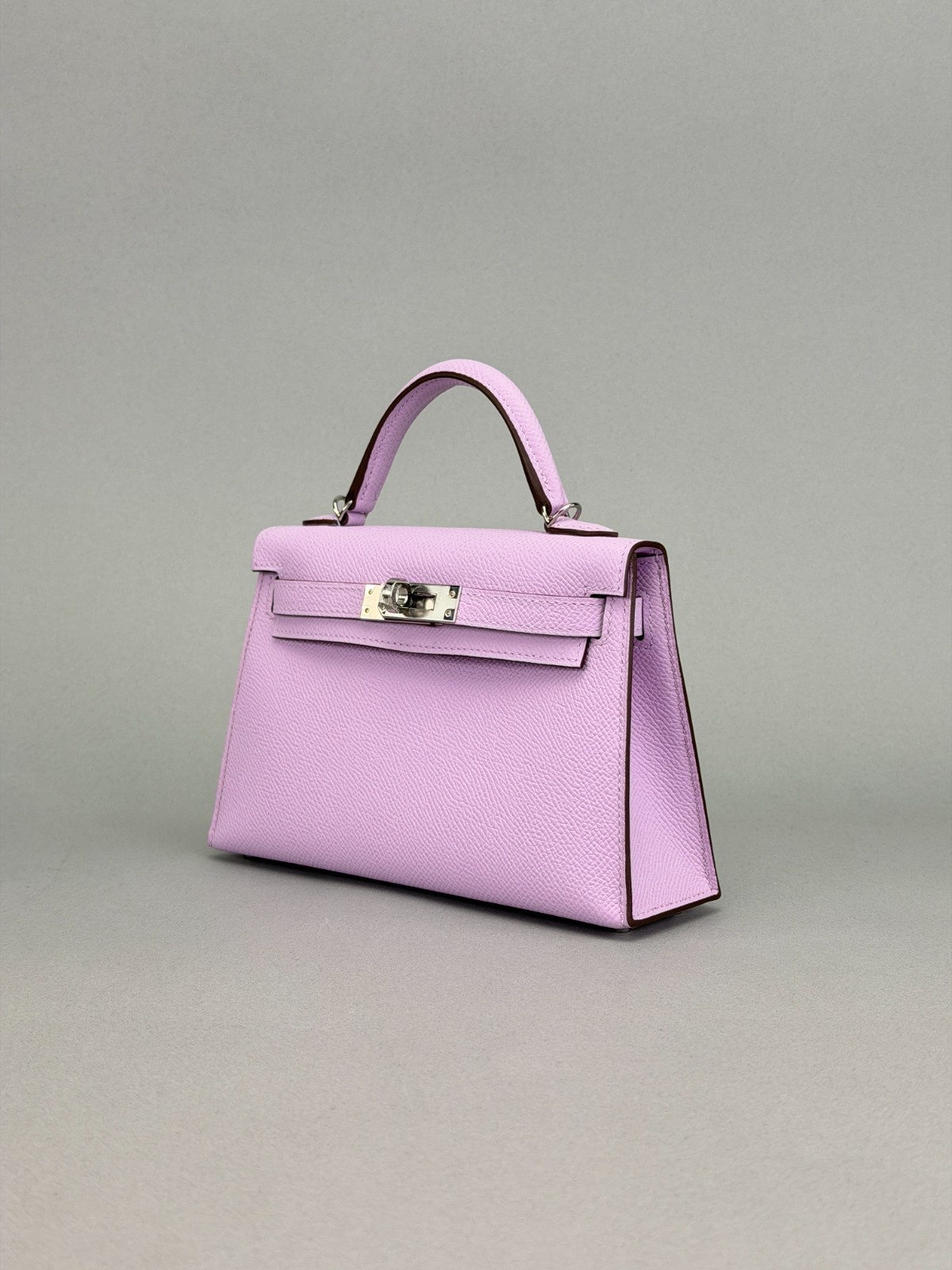 Hermes Mini Kelly 20 Sellier Epsom Guimauve Palladium Hardware K Stamp 2026