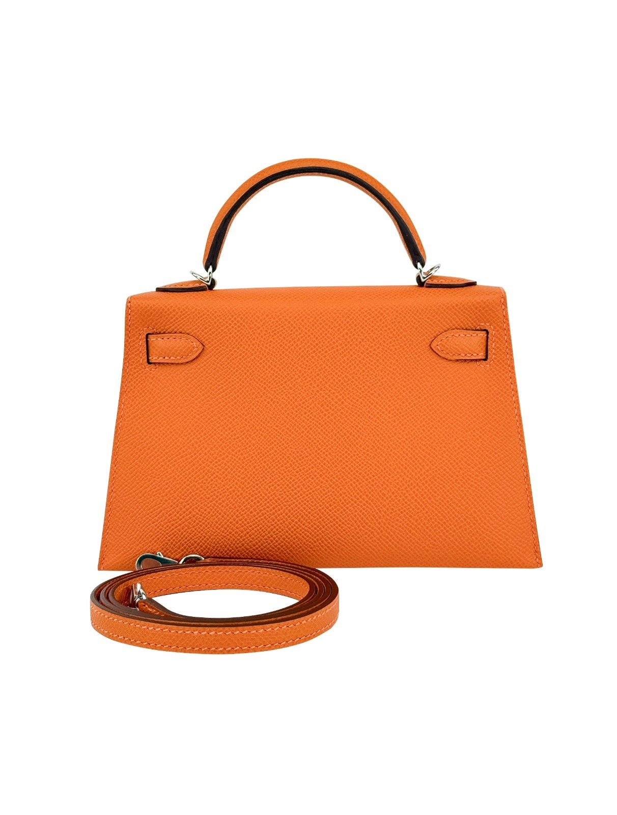 Hermes Mini Kelly 20 Sellier Epsom Orange Palladium Hardware K Stamp 2026