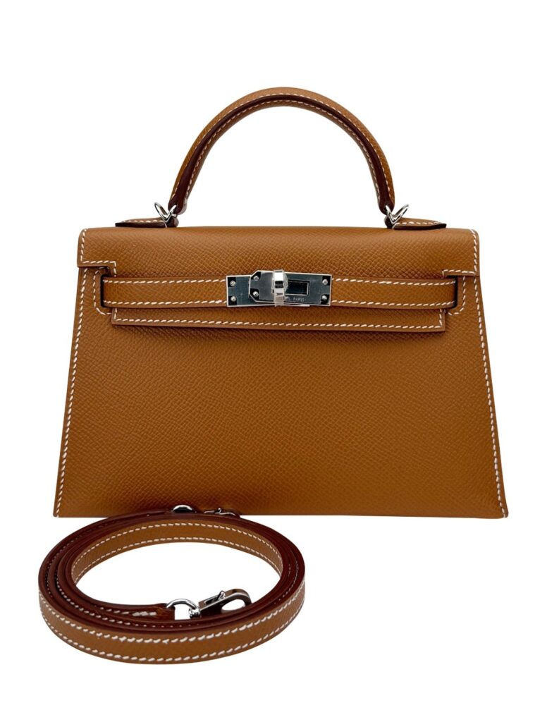 Hermes Mini Kelly II 20 Sellier Epsom Gold Palladium Hardware K Stamp 2025