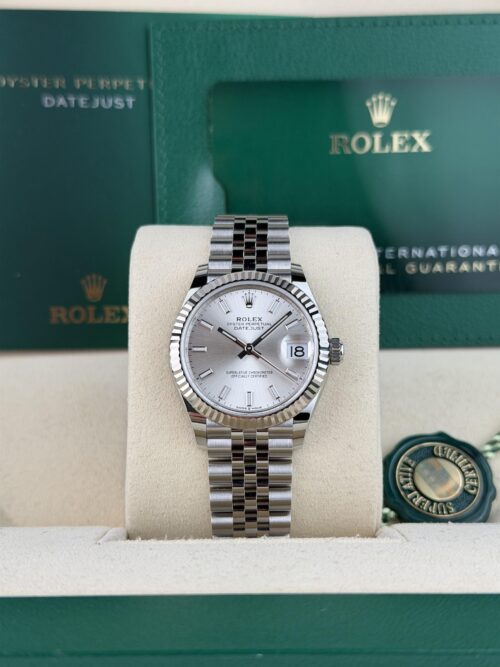 Rolex Datejust 31 Silver Index Fluted Jubilee 2026 Unworn 278274