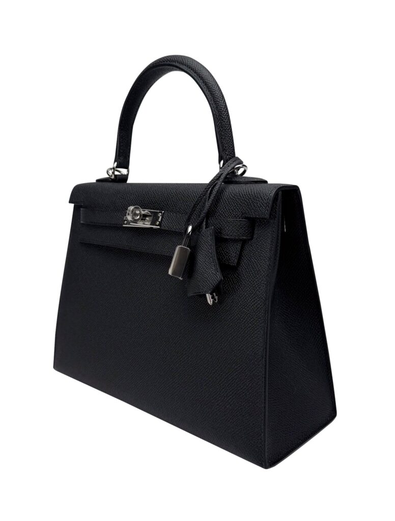 Hermes Kelly 25 Sellier Epsom Black/Noir Palladium Hardware K Stamp 2026