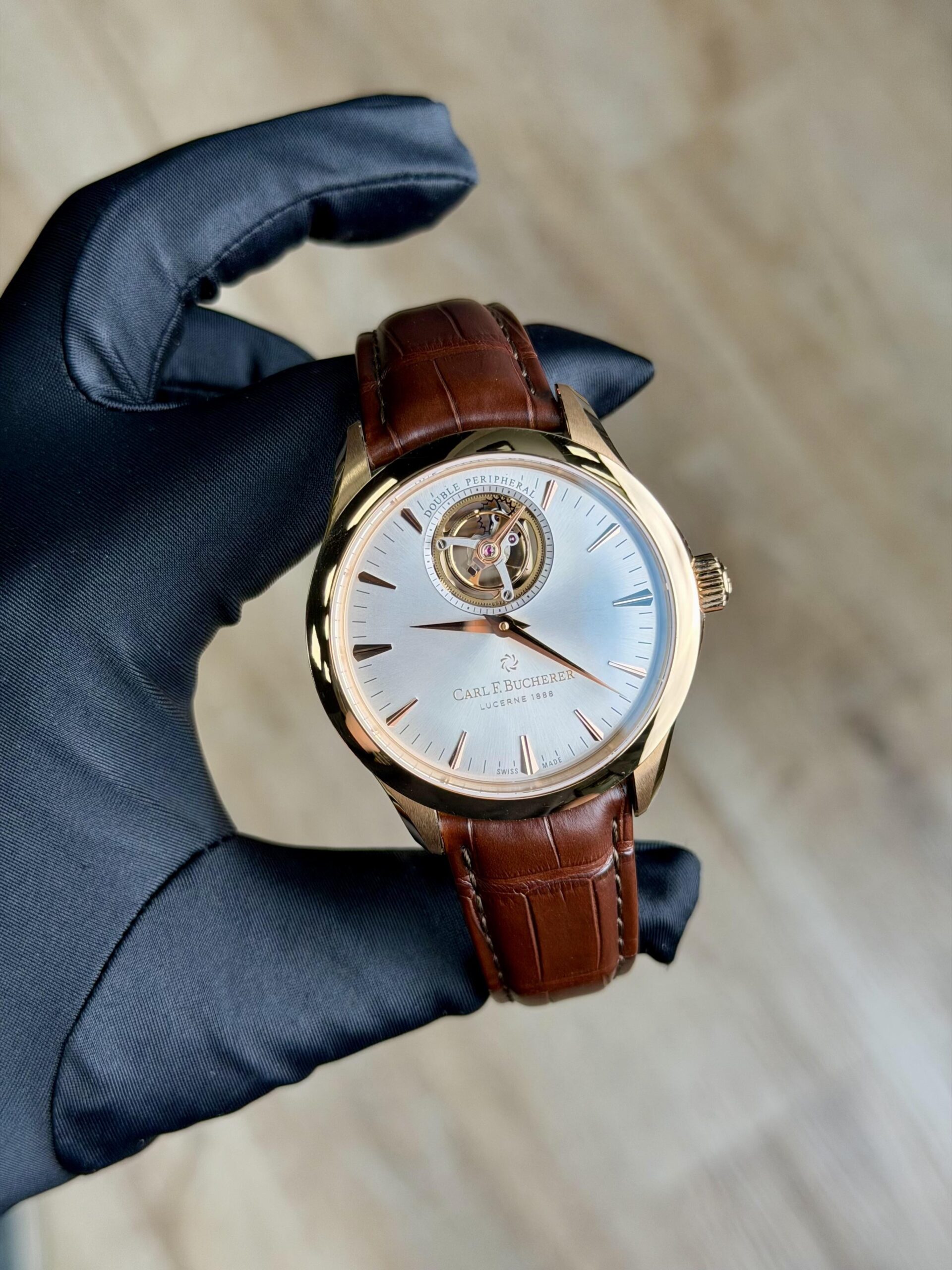 Carl F. Bucherer Manero Tourbillon Silver 2019 Unworn 00.10920.03.13.01