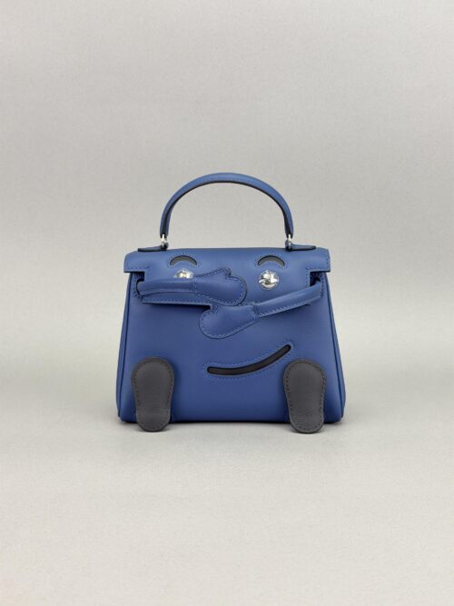Hermes Mini Kelly 20 Kelly Doll Blue Tie Palladium Hardware K Stamp 2026