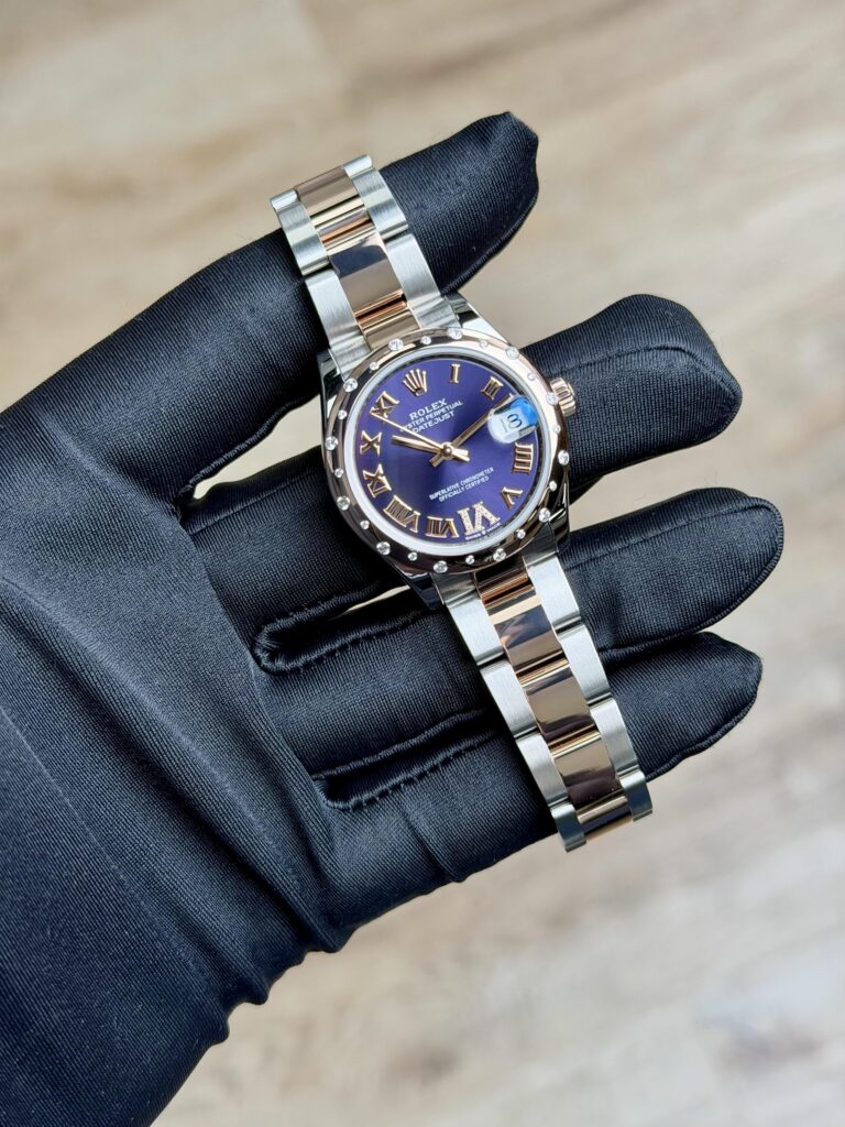 Rolex Datejust 31 Aubergine Roman VI Domed Oyster Preowned 2019 278341RBR