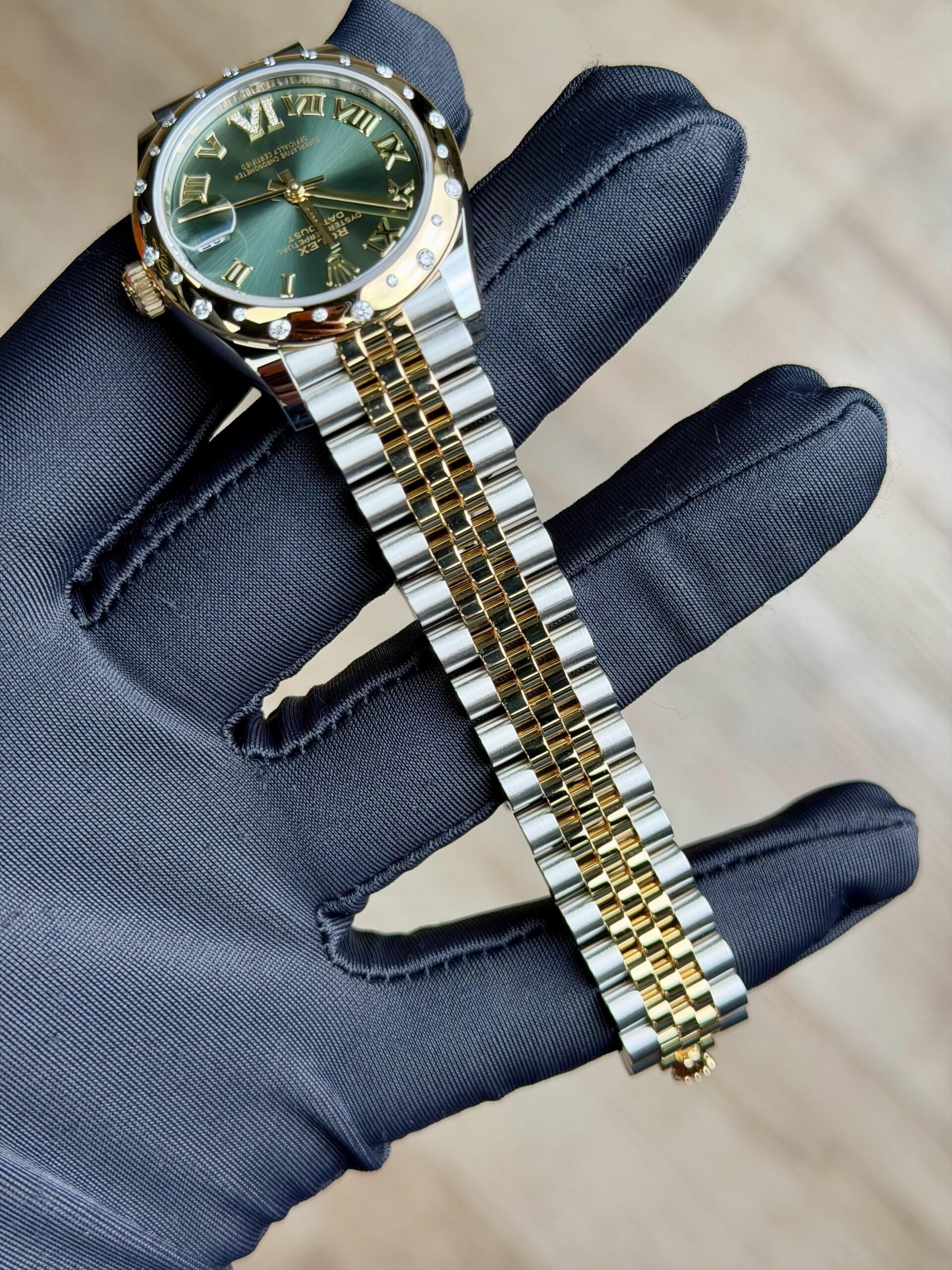 Rolex Datejust 31 Green Roamn VI Domed Jubilee 2026 Unworn 278343RBR