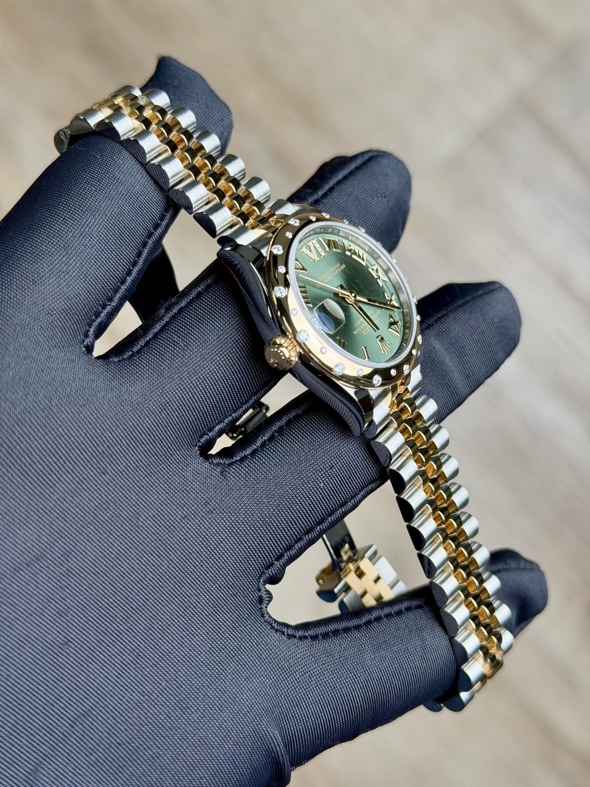 Rolex Datejust 31 Green Roamn VI Domed Jubilee 2026 Unworn 278343RBR