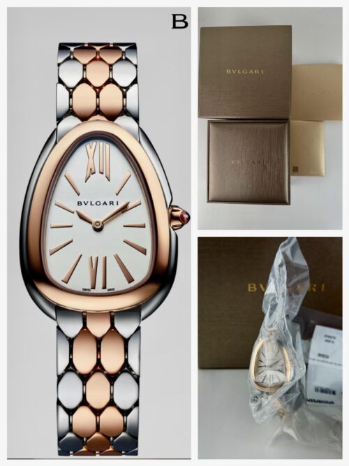 BVLGARI Serpenti Seduttori Silver Index Steel/Rose Gold 2026 Unworn 103948