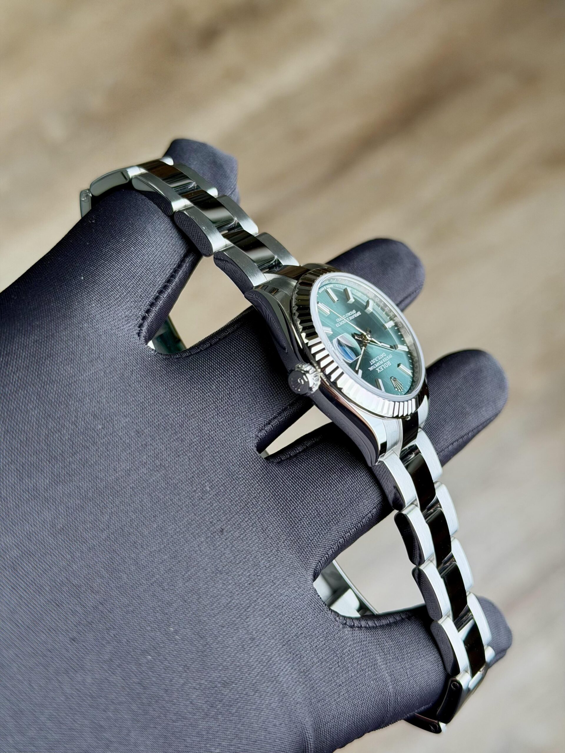 Rolex Datejust 31 Mint Green Index Fluted Oyster 2026 Unworn 278274