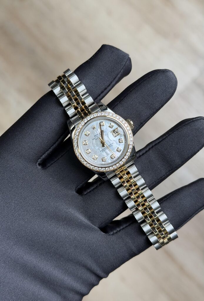 Rolex Datejust 26 MOP Pearl Diamond Jubilee Preowned Watch&Box 179383RBR