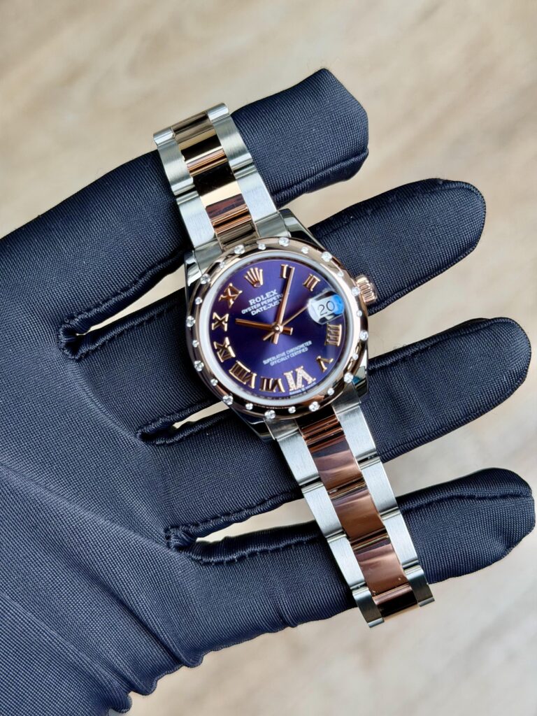 Rolex Datejust 31 Aubergine Roman Diamond VI Domed Oyster Preowned 2017 178341