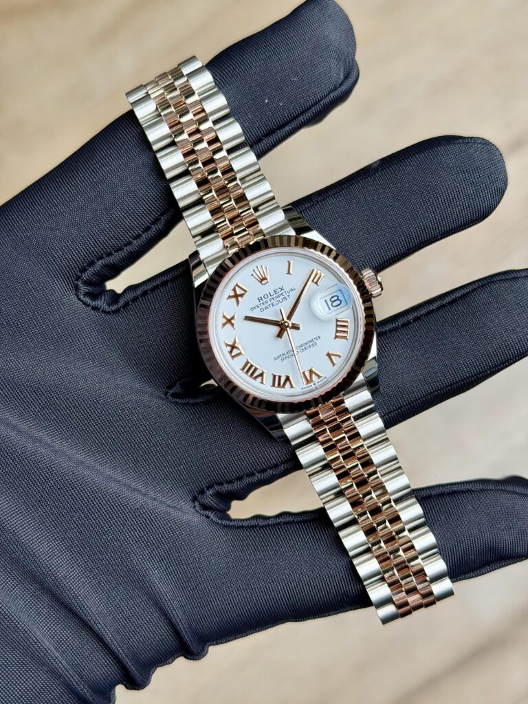 Rolex Datejust 31 White Roman Fluted Jubilee 2026 Unworn 278271