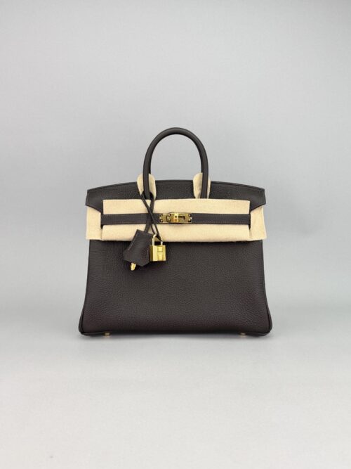 Hermes Birkin 25 Retourne Togo Bai Brun Gold Hardware K Stamp 2026
