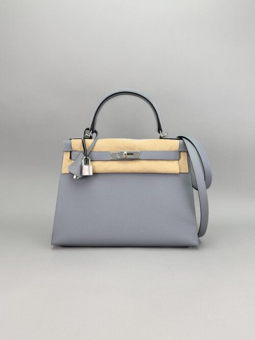 Hermes Kelly 28 Sellier Epsom Gris Pantin Palladium Hardware K Stamp 2026