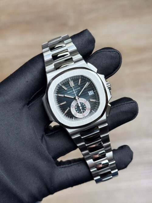 Patek Philippe Nautilus 40.5 Flyback Chronograph Blue Index Bracelet 5980/1A-001