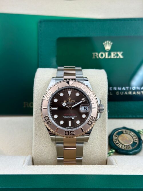Rolex Yacht-Master 37 Chocolate Rose Gold Oyster 2026 Unworn 268621