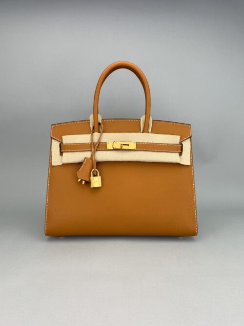 Hermes Birkin 30 Sellier Epsom Gold Hardware Preowned W Stamp 2024
