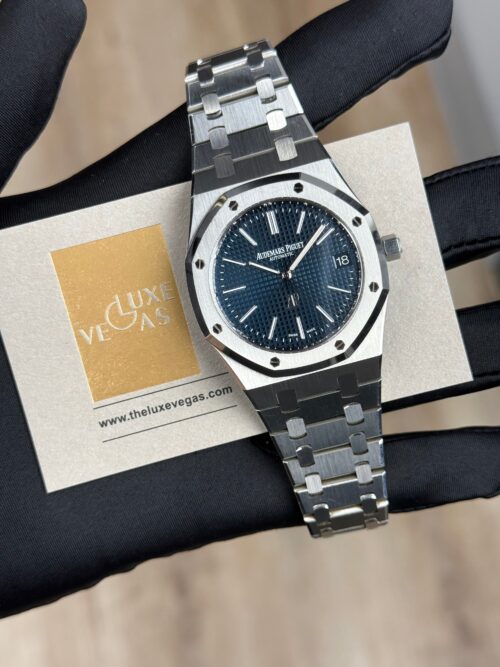 Audemars Piguet Royal Oak Jumbo Extra-Thin Blue Index 16202ST.OO.1240ST.02