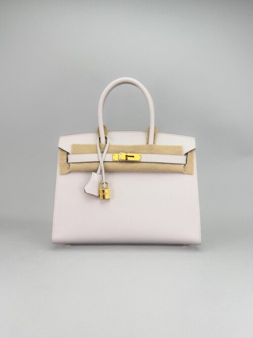Hermes Birkin 30 Sellier Epsom Gris Pale Gold Hardware B Stamp 2024
