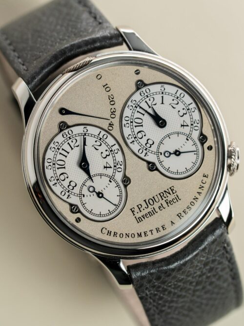 F.P. Journe Chronometre A Resonance Shimmer Dial Brass Movement Platinum 04R