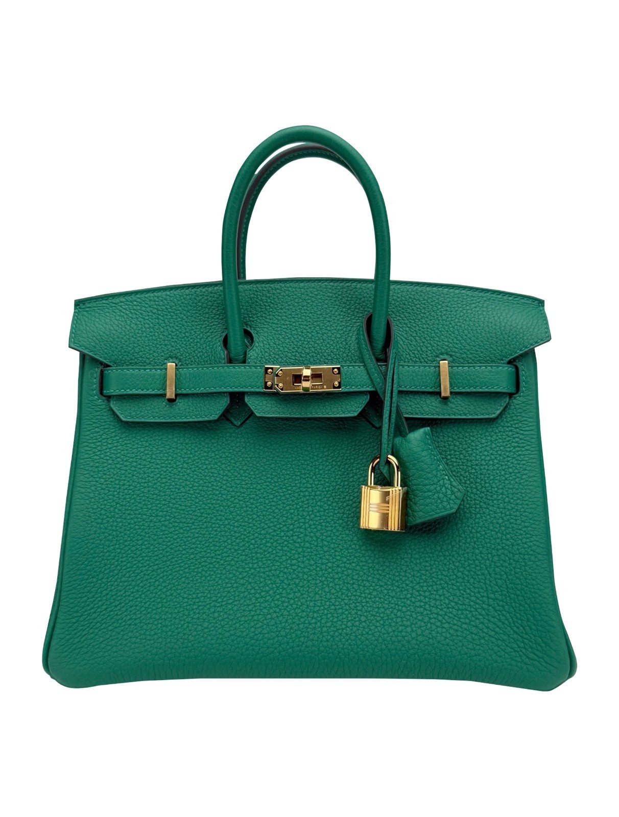 Hermes Birkin 25 Retourne Togo Vert Vertigo Gold Hardware W Stamp 2025