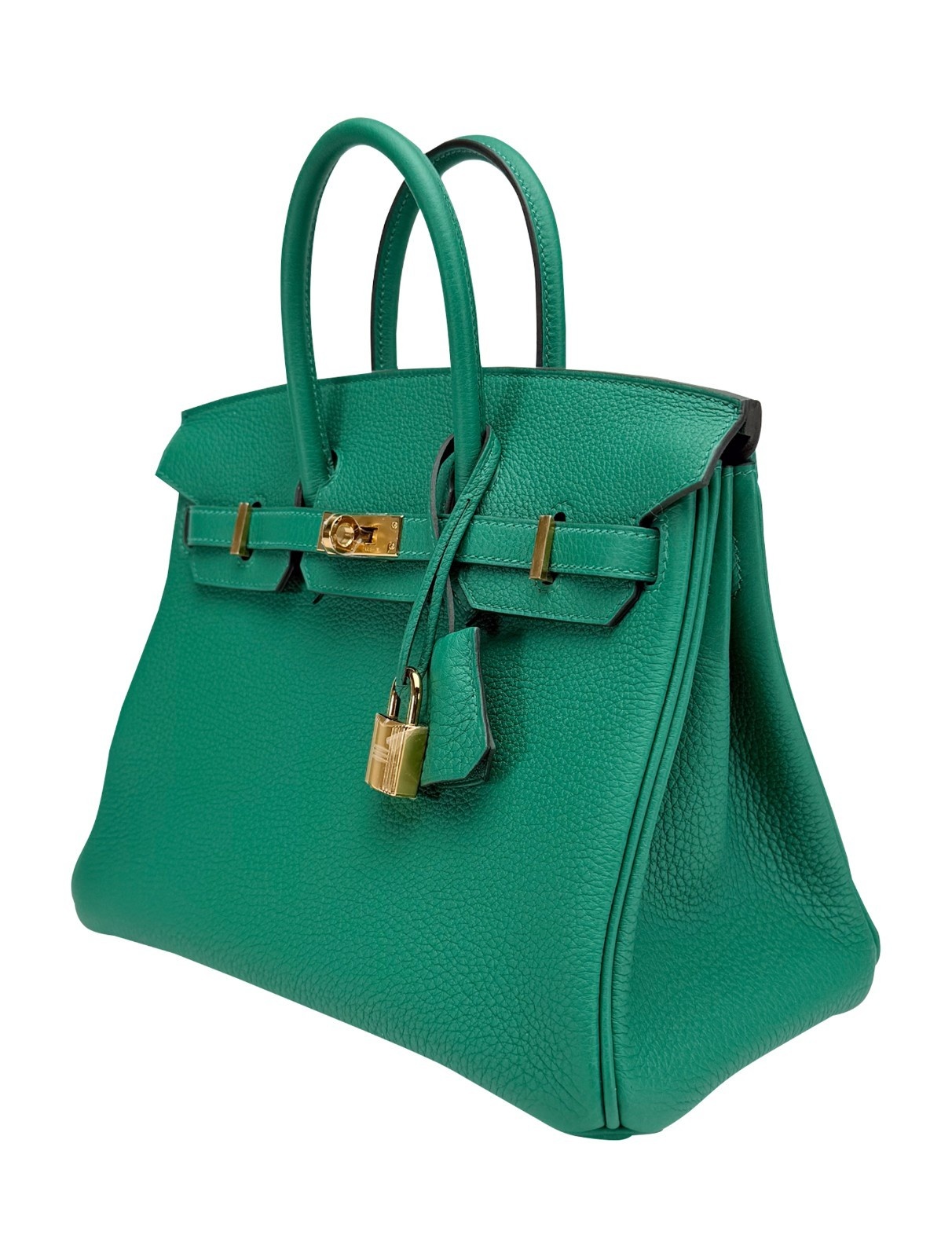 Hermes Birkin 25 Retourne Togo Vert Vertigo Gold Hardware W Stamp 2025