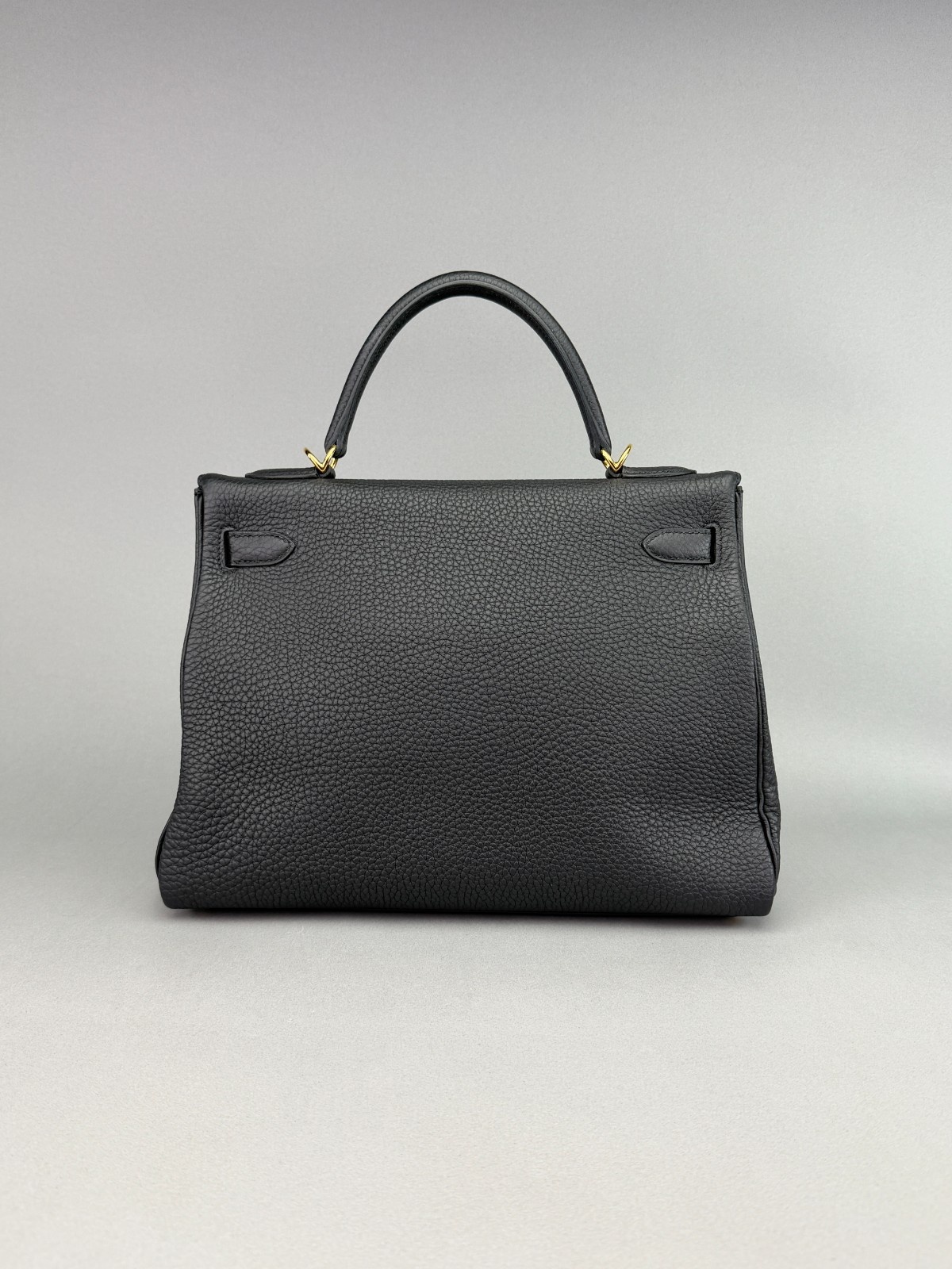 Hermes Kelly 32 Retourne Togo Black Gold Hardware K Stamp 2025