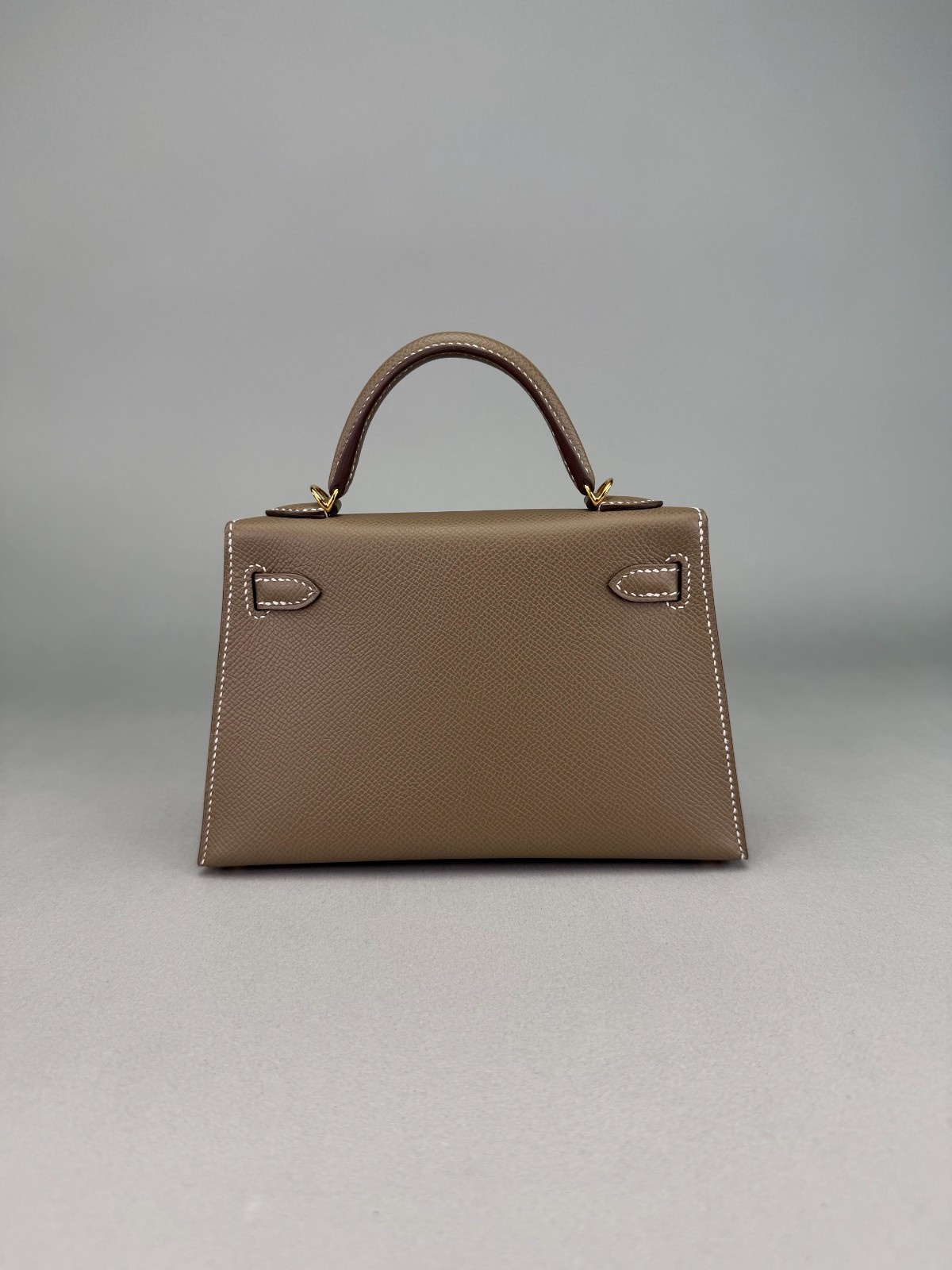 Hermes Mini Kelly II 20 Sellier Epsom Etoupe Gold Hardware Z Stamp 2021