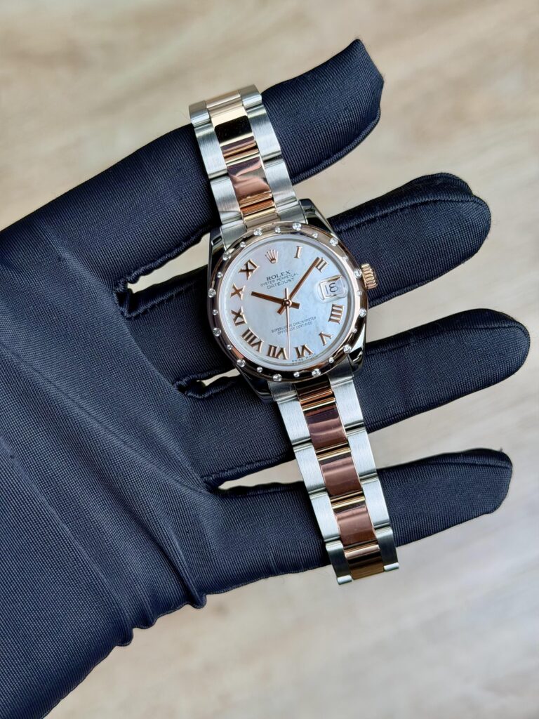 Rolex Datejust 31mm MOP Pearl Roman Domed Oyster Preowned Watch&Box 178341