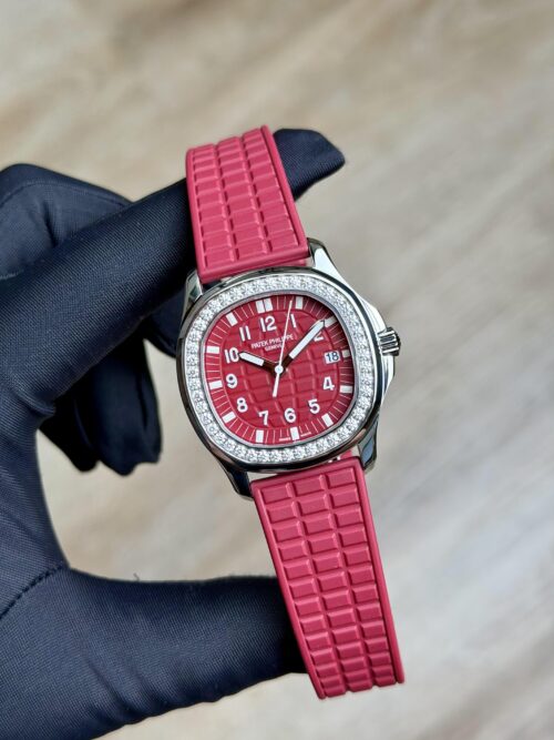Patek Philippe Aquanaut Singapore Red Arabic Diamond Bezel 5067A-027