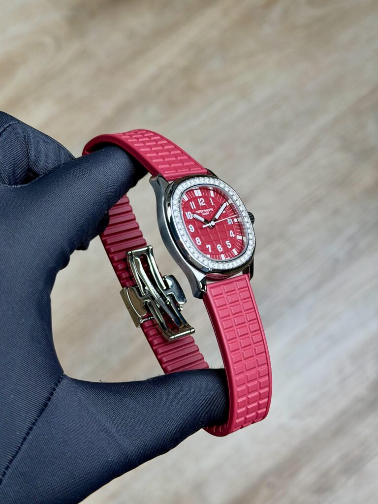 Patek Philippe Aquanaut Singapore Red Arabic Diamond Bezel 5067A-027