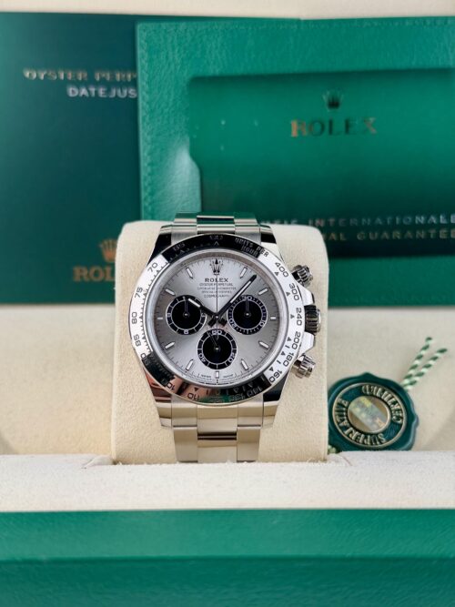 Rolex Daytona 2025 Ghost 40mm Silver Steel/Black Index Oyster Preowned 126509
