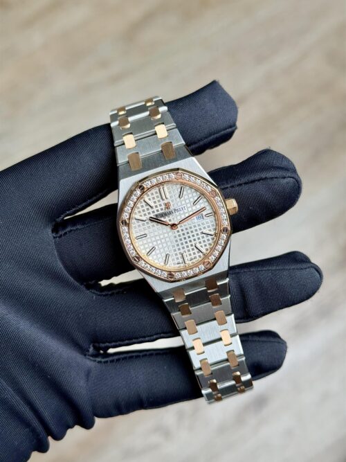Audemars Piguet Royal Oak Quartz Ladies Silve Index Diamond 67651SR.ZZ.1261SR.01