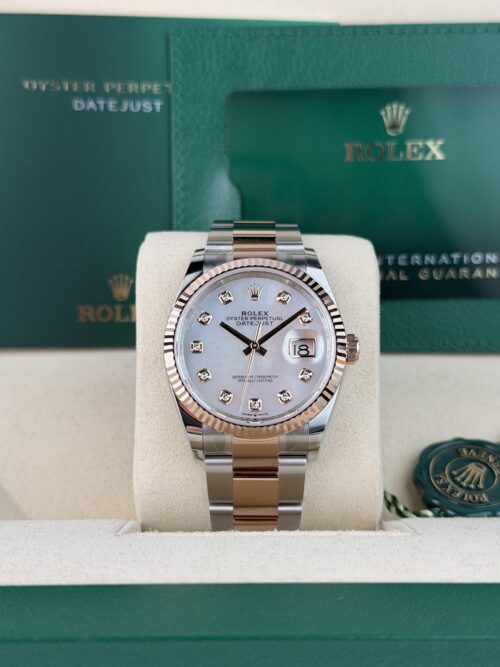 Rolex Datejust 36mm UNWORN 2026 MOP Pearl Diamond Fluted Oyster 126231
