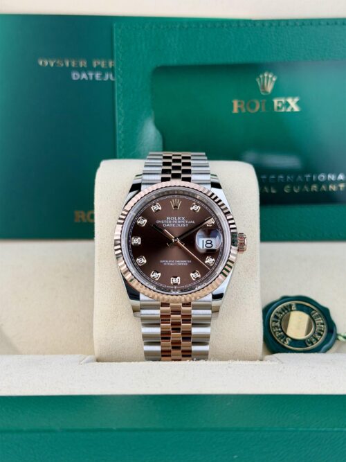 Rolex Datejust 36mm UNWORN 2026 Chocolate Brown Diamond Fluted Jubilee 126231