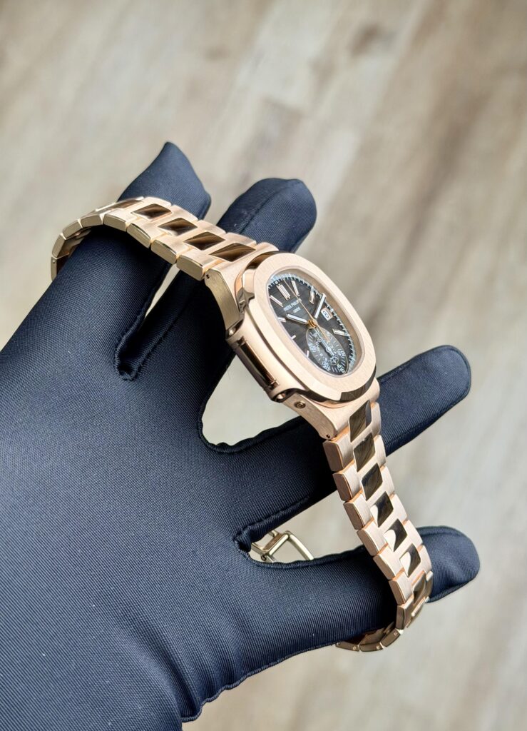 Patek Philippe Nautilus 40.5mm Chronograph Black Index Bracelet 5980/1R-001