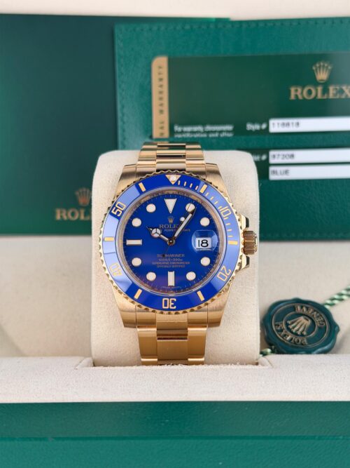 Rolex Submariner Date 40mm 2010 Flat Blue Oyster Preowned 116618LB