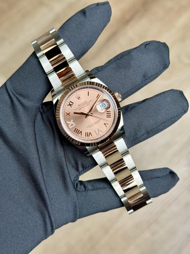 Rolex Datejust 36mm UNWORN 2026 Rose Pink Roman VIIX Diamond Oyster 126231