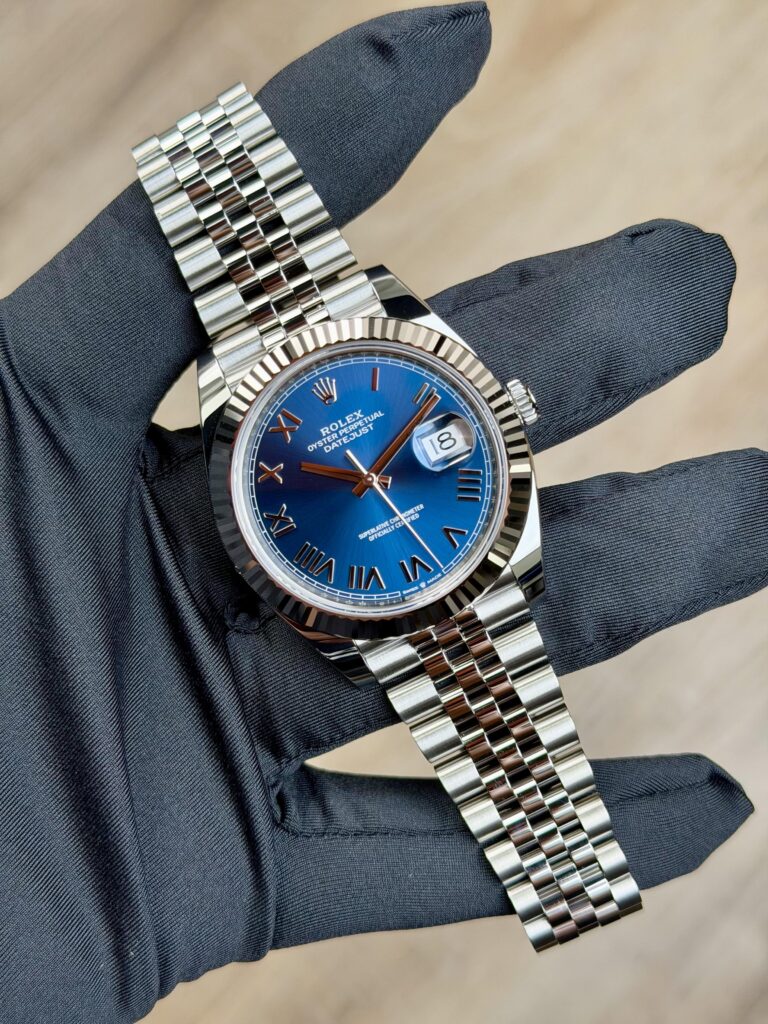Rolex Datejust 41 New Blue Roman Fluted Jubilee 2026 Unworn 126334