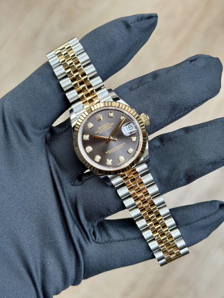 Rolex Datejust 31mm UNWORN 2025 Grey Slate Diamond Fluted Jubilee 278273