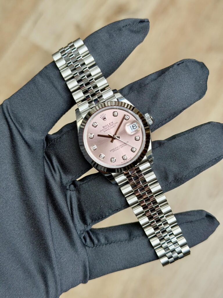 Rolex Datejust 31 Pink Diamond Fluted Jubilee 2026 Unworn 278274