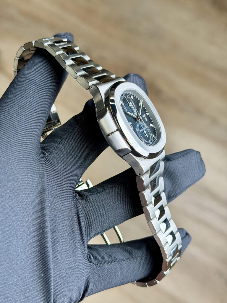 Patek Philippe Nautilus 40.5mm Travel Time Chrono Blue/Grey 5990/1A-011