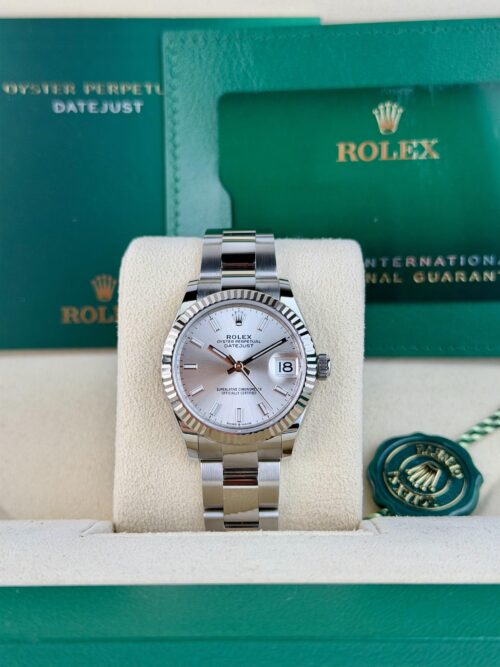 Rolex Datejust 31mm UNWORN 2026 Silver Index Fluted Oyster 278274