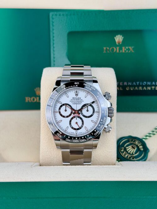 Rolex Daytona 40 White Panda Index Oyster 2026 Unworn 126500LN