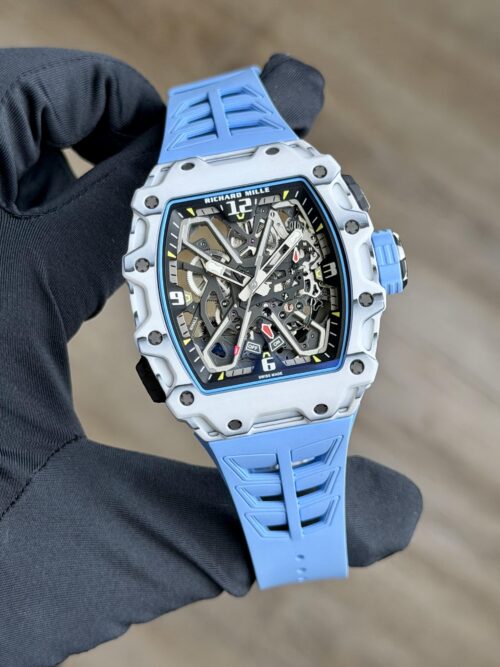 Richard Mille Rafael Nadal White Carbon Blue Rubber 2024 RM35-03