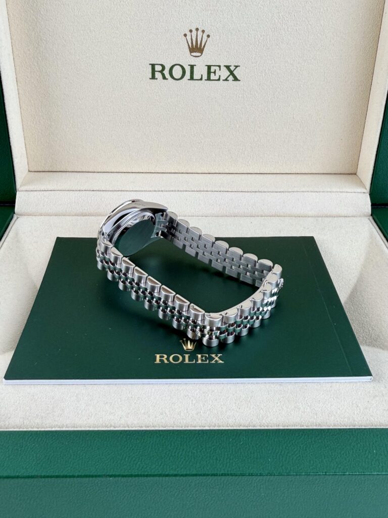 Rolex Datejust 26mm Silver Flakes Diamond Jubilee Preowned Watch&Box 179384